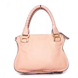 Chloé-Chloe, Small leather Marcie Bag in Fallow pink-Pink