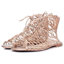 Sophia webster Sofia Webster, Sandali Delphine in pelle metallizzata Altro