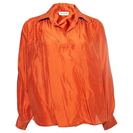 Masscob-Masscob, Blusa in seta arancione-Arancione