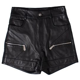 Philipp Plein, stud embellished leather shorts Black