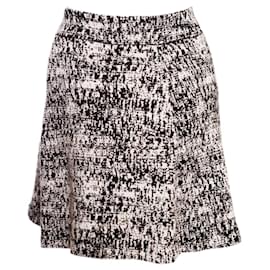 Theory-THEORY, black and white knitted skirt.-Black,White