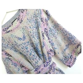 Chanel-Chanel Spring 2014 Sequin Trim Pastel Knit Dress-Multiple colors
