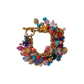 Bracciale Gianfranco Ferré con Perline e Pietre Multicolore