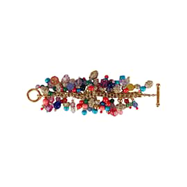 Gianfranco Ferré-Gianfranco Ferré Bracelet with Beads and Stones-Multiple colors