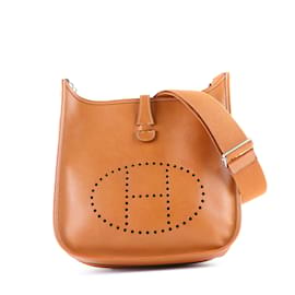 Hermès-HERMES  Handbags T.  leather-Brown