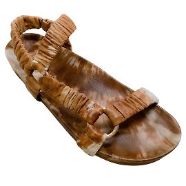 Ulla Johnson Moss Tie Dye Luca Sandals Brown