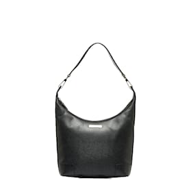 Gucci-Gucci Leather Shoulder Bag Leather Shoulder Bag 001 4204 in Fair condition-Black