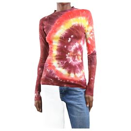Gabriela Hearst Pull tie-dye bordeaux - taille XS Bordeaux