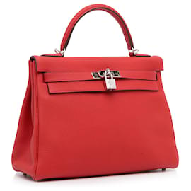 Hermès-Hermes red 2015 Clemence Kelly Retourne 32-Red