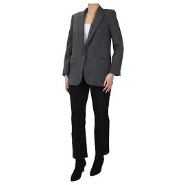 Nili Lotan Americana gris de lana con coderas - talla UK 8 Gris