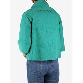 Autre Marque-Green floral jacquard blazer - size IT 36-Green