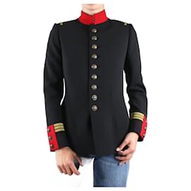 Ralph Lauren-Black button-up sailor jacket - size UK 6-Black