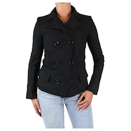 Dolce & Gabbana-Black double-breasted wool jacket - size IT 40-Black