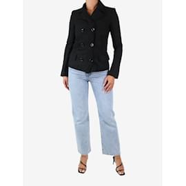 Dolce & Gabbana-Black double-breasted wool jacket - size IT 40-Black