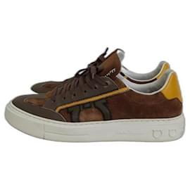 Salvatore Ferragamo-Sneakers-Brown