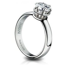Bague Damiani Minou diamant or blanc Blanc
