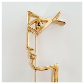 Autre Marque-Jean Cocteau brooch "Le Profil" Ateliers Madeline - Comité Cocteau - New-Golden