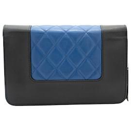 Chanel-Portafoglio Chanel su catena-Blu