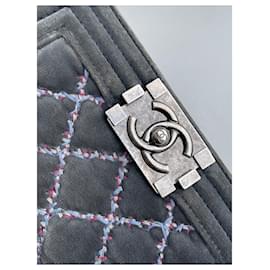 Chanel-Chanel Boy Bag Limited Pattern-Grey,Dark grey