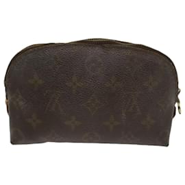 Louis Vuitton-LOUIS VUITTON Monogram Pochette Cosmetic PM Kosmetiktasche M47515 LV Auth 48768-Monogramm