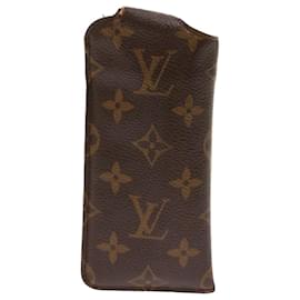 Louis Vuitton-LOUIS VUITTON Monogram Etui Lunette PM Brillenetui M66545 LV Auth 48627-Monogramm