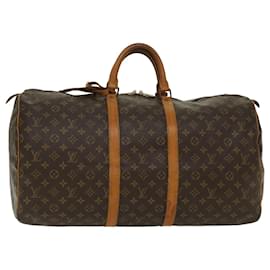 Louis Vuitton-Louis Vuitton-Monogramm Keepall 55 Boston Bag M.41424 LV Auth 48087-Monogramm