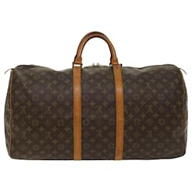 Louis Vuitton-Louis Vuitton-Monogramm Keepall 55 Boston Bag M.41424 LV Auth 48087-Monogramm