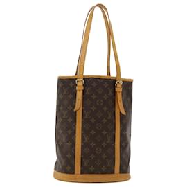 Louis Vuitton-LOUIS VUITTON Monogram Bucket GM Shoulder Bag M42236 LV Auth 44535-Monogram