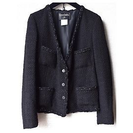 Chanel LA PETITE VESTE NOIRE tweed jacket Black