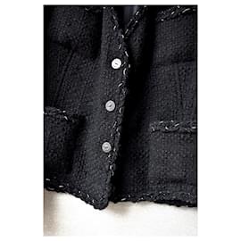 Chanel-LA PETITE VESTE NOIRE chaqueta de tweed-Negro
