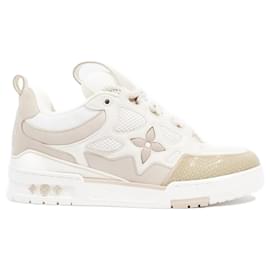 Louis Vuitton Women Sneakers Metallic, White Leather EU 41 at