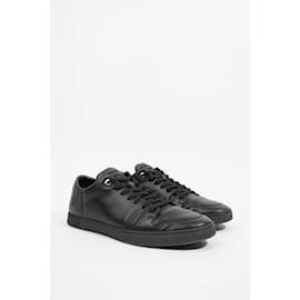 Match up leather low trainers Louis Vuitton Anthracite size 7.5 UK
