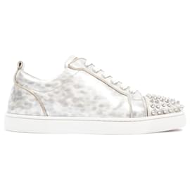 Christian Louboutin-Christian Louboutin Mens Louis Junior Spike Metal Powder EU 41 / UK 7-Metallic