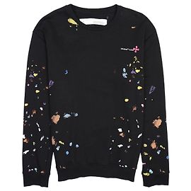 Off White Damen Pullover UK L Schwarz
