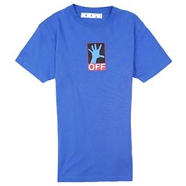 T-shirt Off White da uomo Hand Off Blu S Blu