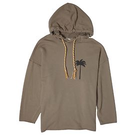 Palm Angels Womens Loose Hoodie UK M Beige