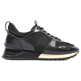 Run away leather trainers Louis Vuitton Black size 39 EU in