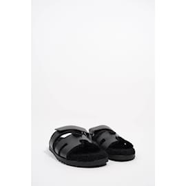 Hermès-Hermes Mens Chypre Sandal EU 43.5 / UK 9.5-Black