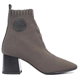 Hermès-Hermes Womens Ankle Boot Khaki EU 37.5 / UK 4.5-Khaki