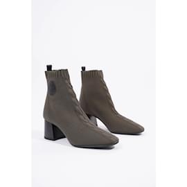 Hermès-Hermes Womens Ankle Boot Khaki EU 37.5 / UK 4.5-Khaki