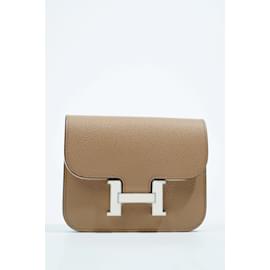 Hermès-Hermes Womens Constance Slim Wallet-Beige