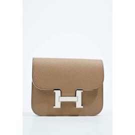 Hermès-Hermès Portefeuille fin Constance pour femme-Beige
