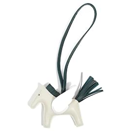 Hermès-Hermes Womens Rodeo Pegase Bag Charm-Cream