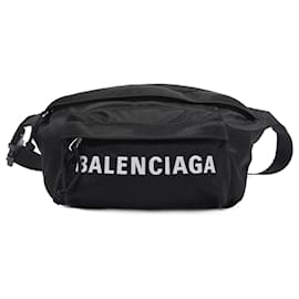 Balenciaga-Balenciaga Belt Bag Black Nylon-Black