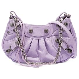 Balenciaga-Balenciaga Le Cagole Bag Leather Lilac Mini-Other