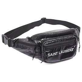Borsa a tracolla Saint Laurent Nuxx in nylon nero Nero