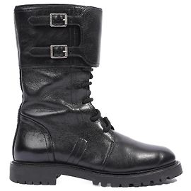 Christian Dior Womens Leather Biker Boots Black EU 40 / UK 7 Black
