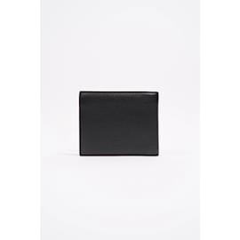 Christian Louboutin-Christian Louboutin Bi- Fold Wallet Black Leather-Black