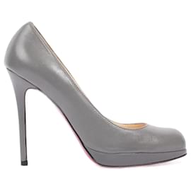 Christian Louboutin-Christian Louboutin New Simple Pump Grey EU 37.5 / UK 4.5-Grey