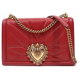 Borsa Devotion da donna Dolce & Gabbana grande Rosso